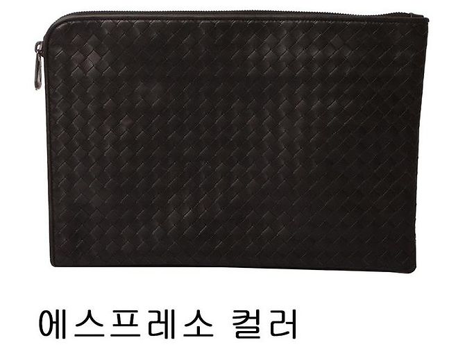 Nova pasta de documentos Bottega Veneta Clutch (Azul claro) - vista 3