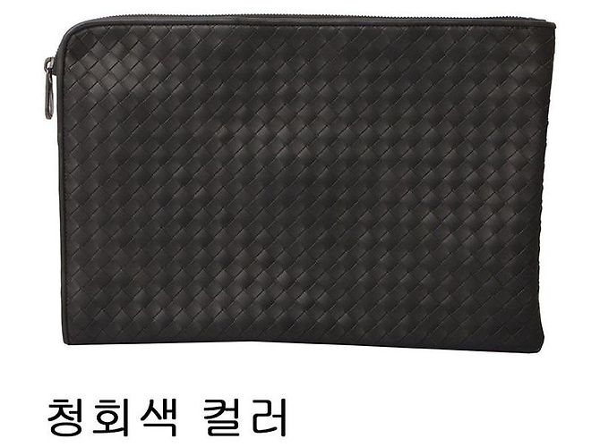 Nova pasta de documentos Bottega Veneta Clutch (Azul claro) - vista 5