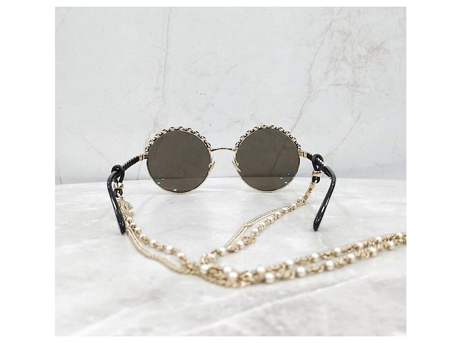 Chanel Neue runde Sonnenbrille mit CC-Logo und Band Mehrfarben - Ansicht 3