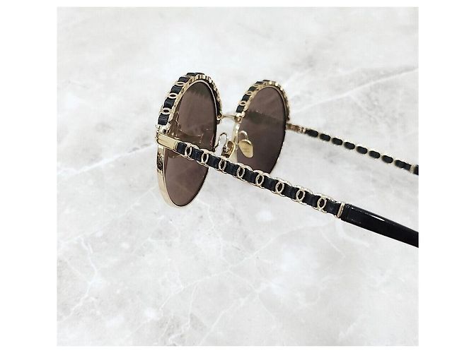 Chanel Neue runde Sonnenbrille mit CC-Logo und Band Mehrfarben - Ansicht 5