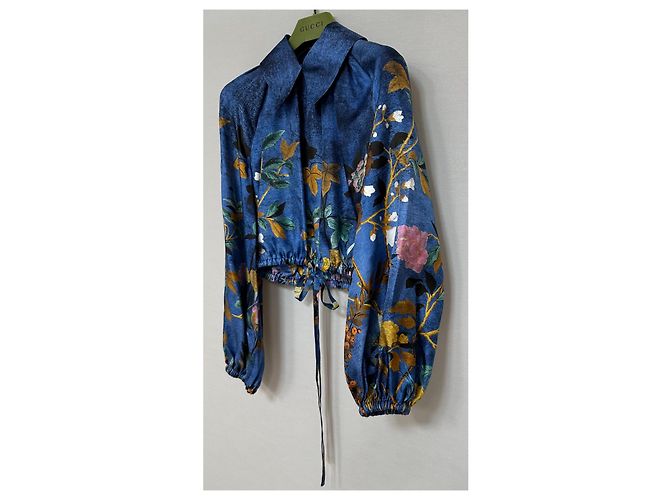 Gucci Tian Print Seidentwill-Bluse Mehrfarben - Ansicht 2