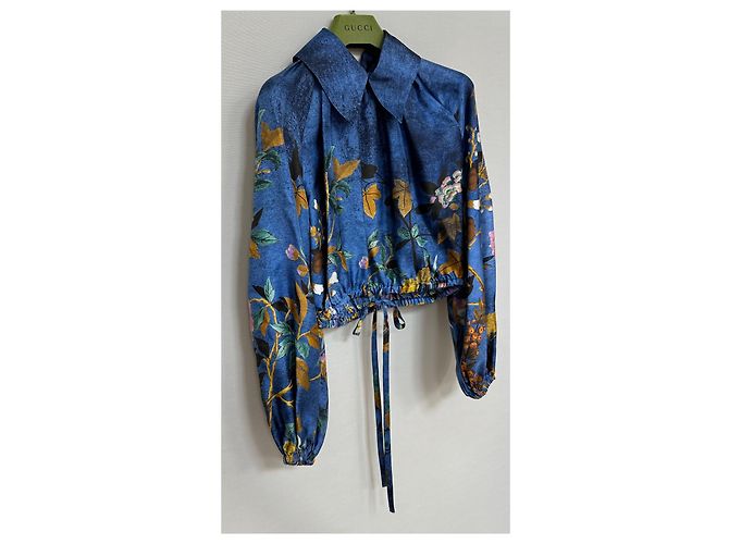 Gucci Tian Print Seidentwill-Bluse Mehrfarben - Ansicht 3