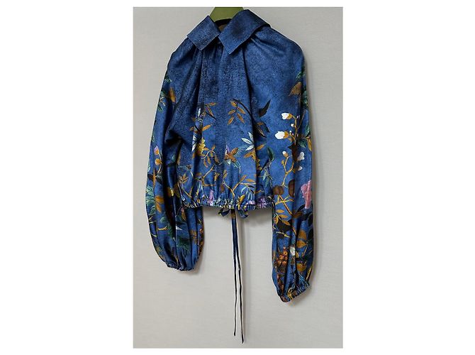 Gucci Tian Print Seidentwill-Bluse Mehrfarben - Ansicht 5