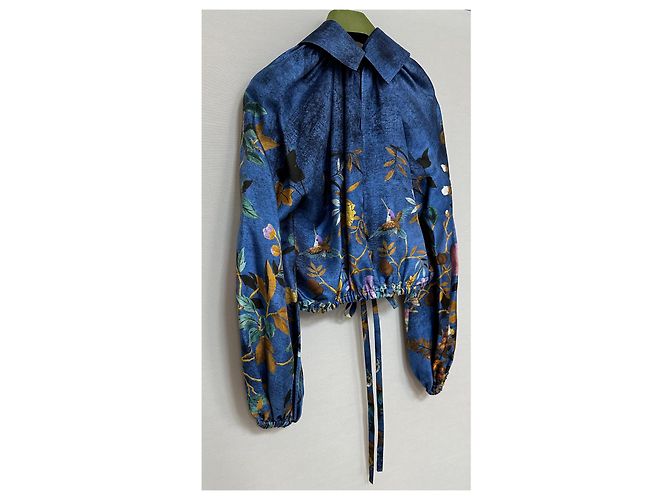 Gucci Tian Print Seidentwill-Bluse Mehrfarben - Ansicht 6