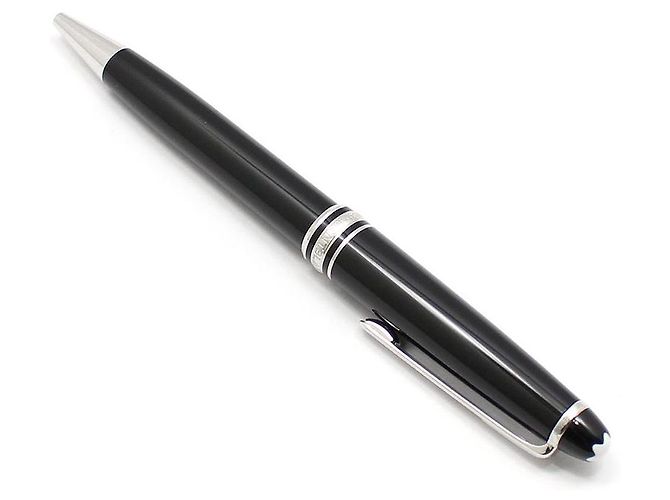 Montblanc Penna a sfera Meisterstück Classique Platinum Nero - vista 3