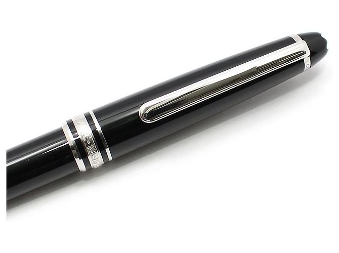 Montblanc Penna a sfera Meisterstück Classique Platinum Nero - vista 6