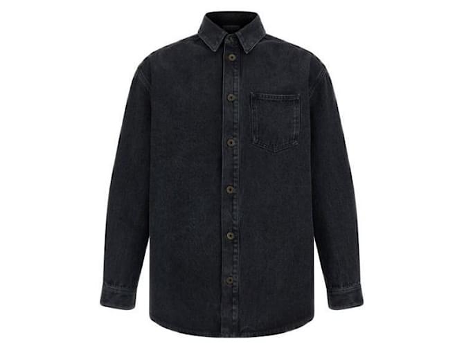 Loewe Anagram Denim Overshirt Schwarz - Ansicht 3