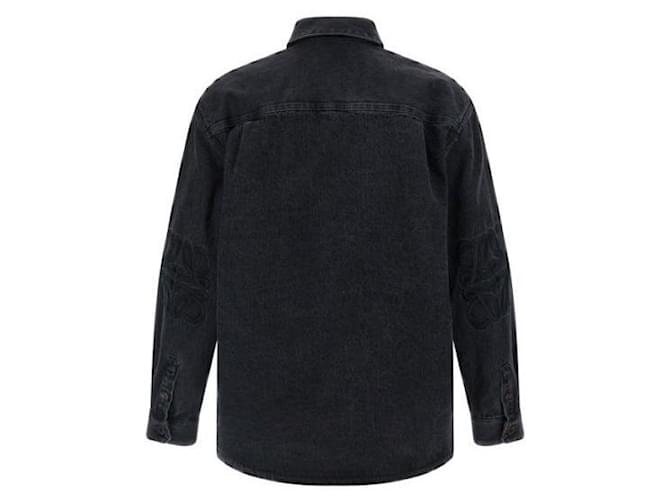 Loewe Anagram Denim Overshirt Schwarz - Ansicht 4
