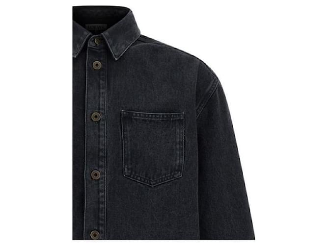 Loewe Anagram Denim Overshirt Schwarz - Ansicht 5