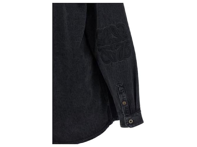 Loewe Anagram Denim Overshirt Schwarz - Ansicht 6