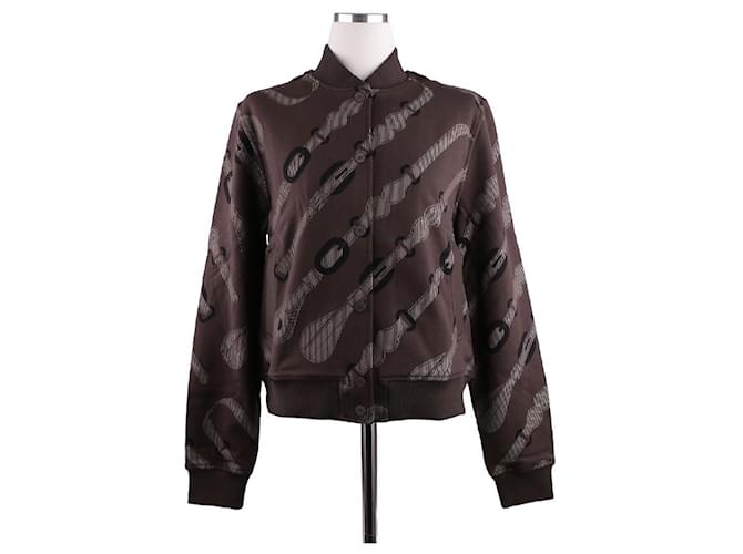 Duffle Hermès Coaching Remix Varsity Jacket Schwarz - Ansicht 12