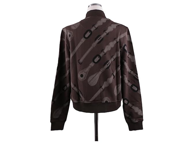 Duffle Hermès Coaching Remix Varsity Jacket Schwarz - Ansicht 14