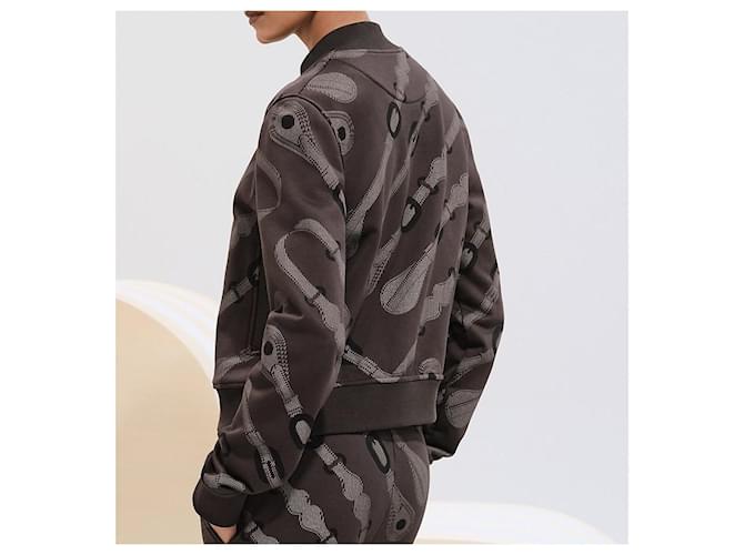 Duffle Hermès Coaching Remix Varsity Jacket Schwarz - Ansicht 5
