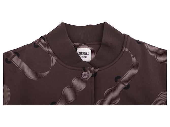 Duffle Hermès Coaching Remix Varsity Jacket Schwarz - Ansicht 7
