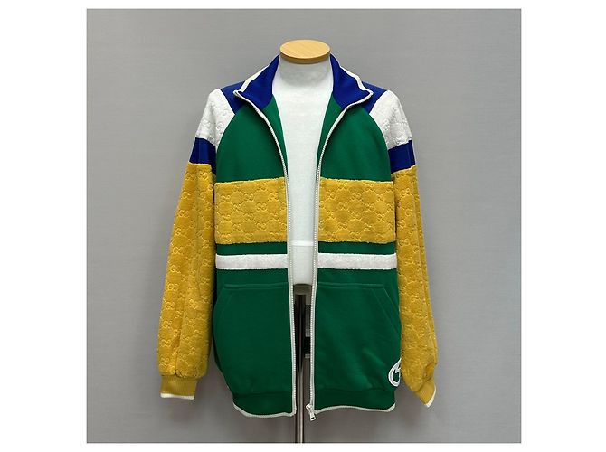 Gucci Giacca con zip in jersey di cotone Multicolore - vista 2
