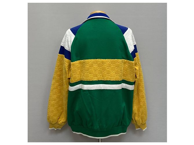 Gucci Giacca con zip in jersey di cotone Multicolore - vista 3