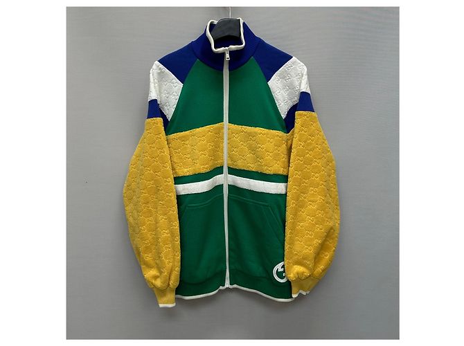 Gucci Giacca con zip in jersey di cotone Multicolore - vista 4