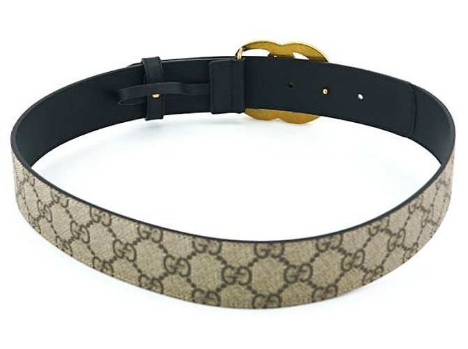 Gucci Damen Gürtel Leder Beige Schwarz Luxus Gürtel Braun - Ansicht 21