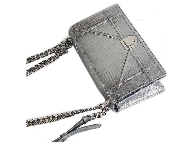 Dior Borsa a Spalla Christian Lema Argento - vista 3