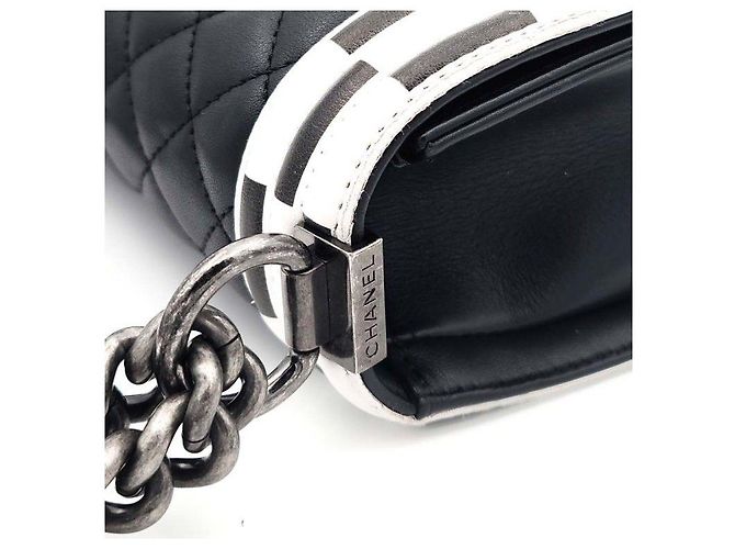 Chanel Borsa Boy Small in agnello Multicolore - vista 5