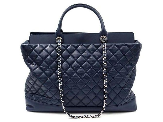 Chanel Portobello Schultertasche Blau - Ansicht 3