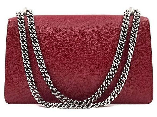 Gucci Borsa a Spalla Dionysus con Catena Rossa Rosso - vista 4