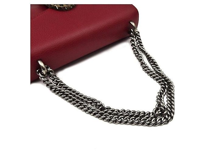 Gucci Borsa a Spalla Dionysus con Catena Rossa Rosso - vista 5