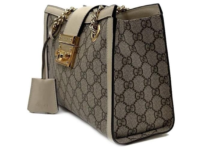 Gucci Borsa a tracolla GG Padlock Small Marrone - vista 2