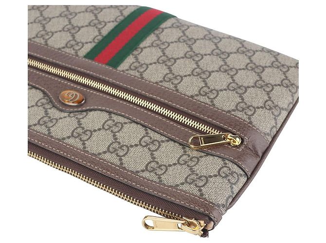 Gucci Clutch GG Supreme Ophidia Multicolore - vista 4