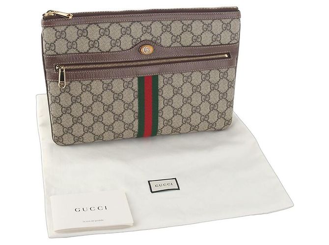 Gucci Clutch GG Supreme Ophidia Multicolore - vista 8