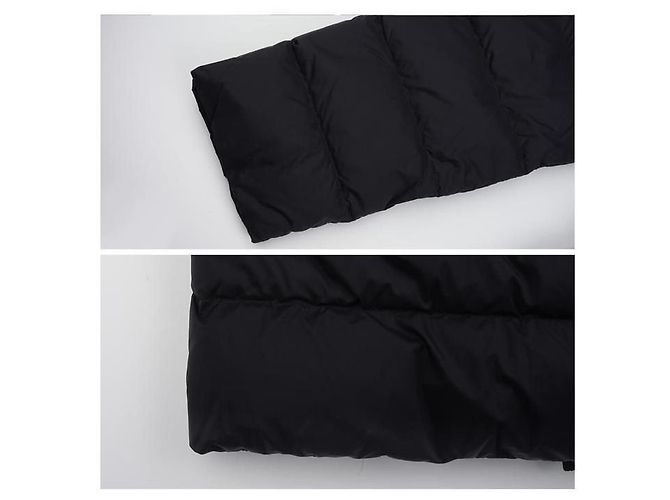 Burberry Abrigo Puffer de Nylon con Capucha de Longitud Media Negro - vista 11
