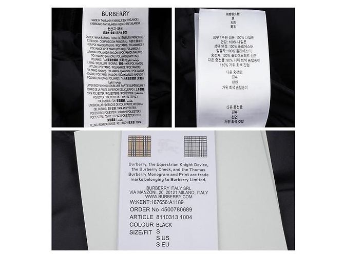 Burberry Abrigo Puffer de Nylon con Capucha de Longitud Media Negro - vista 14
