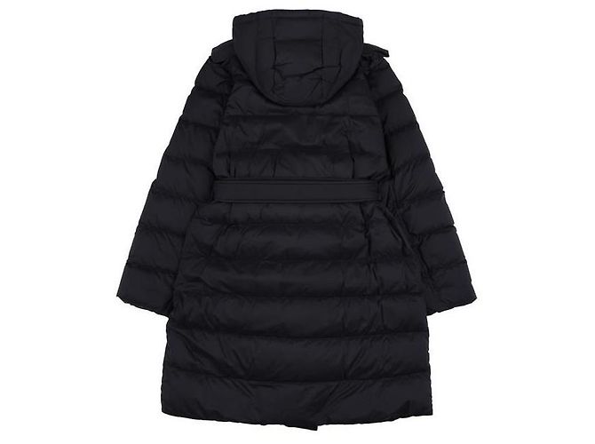 Burberry Abrigo Puffer de Nylon con Capucha de Longitud Media Negro - vista 2