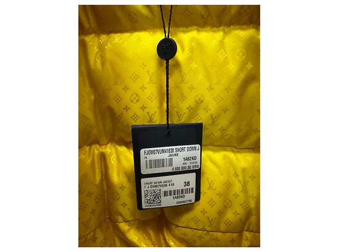Louis Vuitton Chaqueta acolchada Monogram Dorado - vista 8