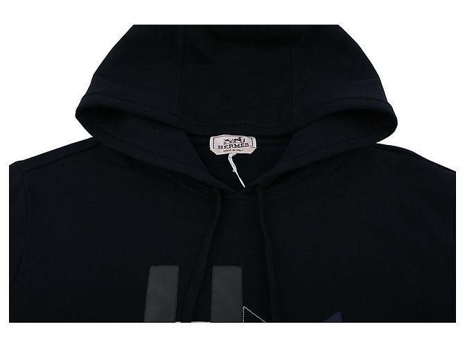 Hermès Maglione con cappuccio e dettagli in pelle da uomo Multicolore - vista 10