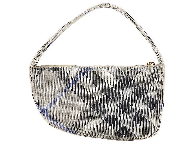 Burberry Check Mini Stricktasche Braun - Ansicht 5