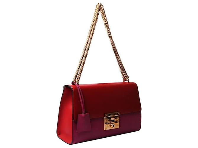 Gucci Borsa a Spalla Padlock Large Rosso - vista 2