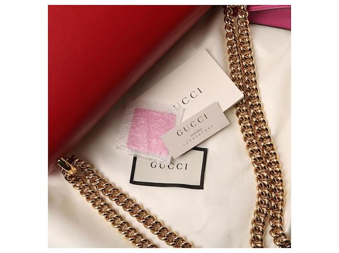 Gucci Borsa a Spalla Padlock Large Rosso - vista 8