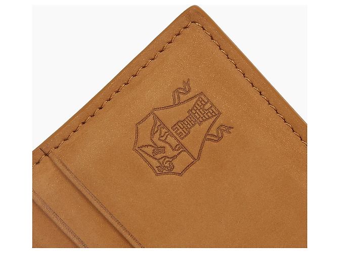 Brunello Cucinelli Logo Nubuck Leather Card Holder Brown - view 5