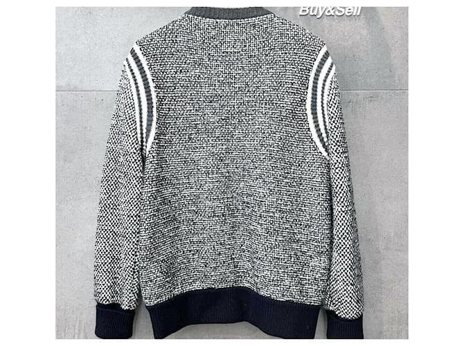 Louis Vuitton Tweed-Bomberjacke Grau Braun - Ansicht 2