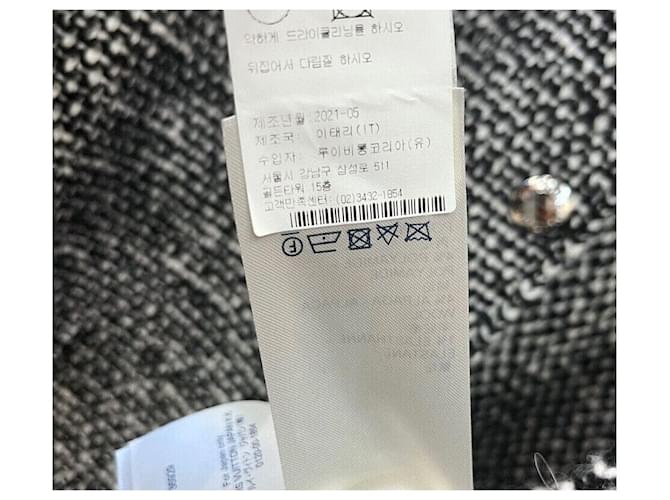 Louis Vuitton Tweed-Bomberjacke Grau Braun - Ansicht 5