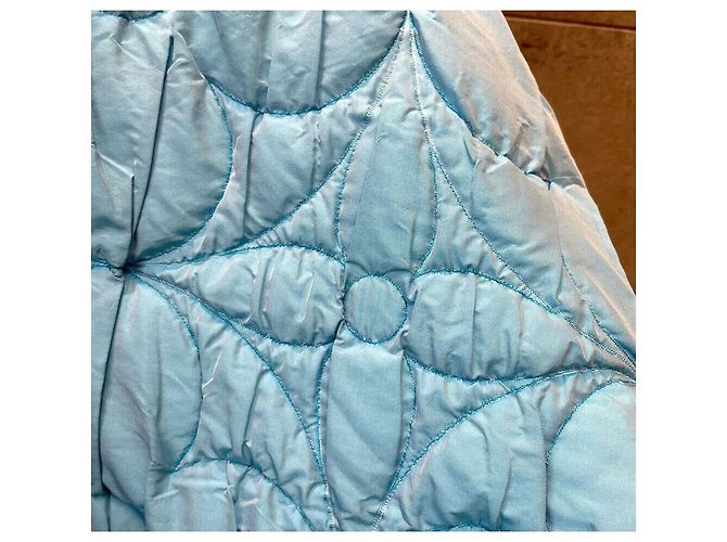 Louis Vuitton Kim Jones Monogram Stitch Pattern Down Jacket Sky Blue - view 4