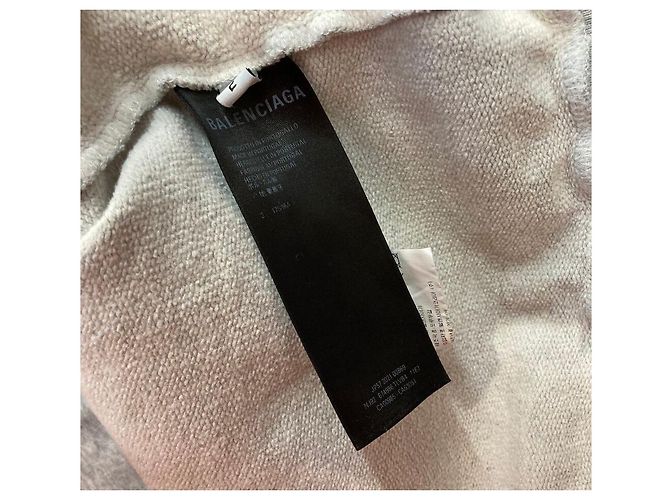 Balenciaga Logo Hoodie Grau Braun - Ansicht 7