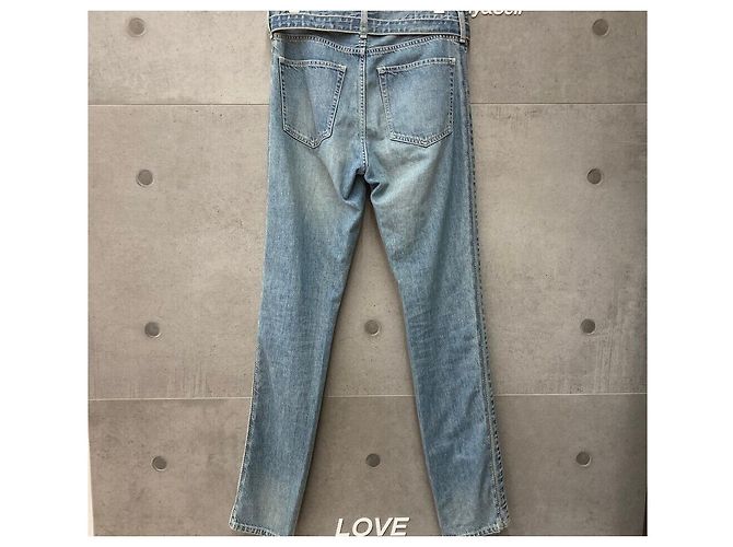SACAI Strap Denim Hose Mid Blue Blau - Ansicht 2