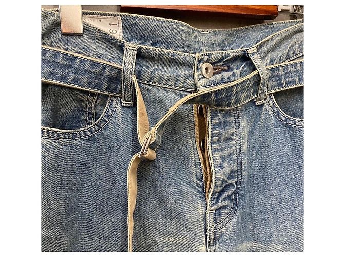 SACAI Strap Denim Hose Mid Blue Blau - Ansicht 3