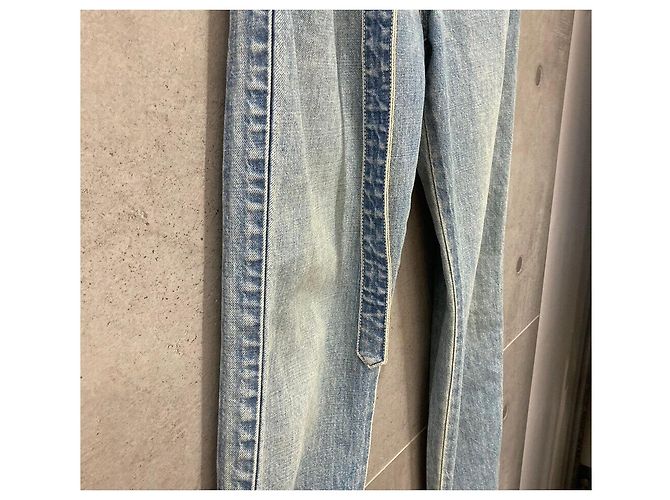 SACAI Strap Denim Hose Mid Blue Blau - Ansicht 4