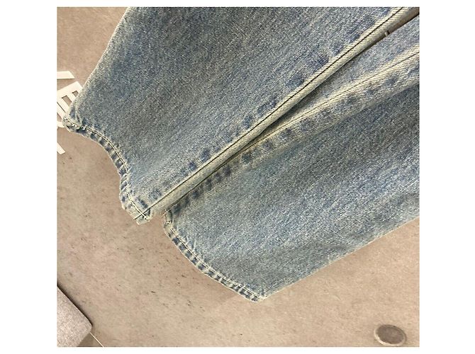 SACAI Strap Denim Hose Mid Blue Blau - Ansicht 5