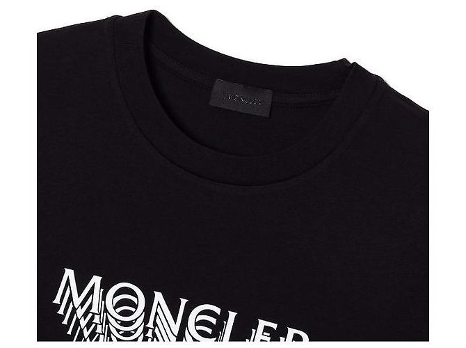 Moncler Logo Cotton Jersey T-Shirt - Ansicht 5