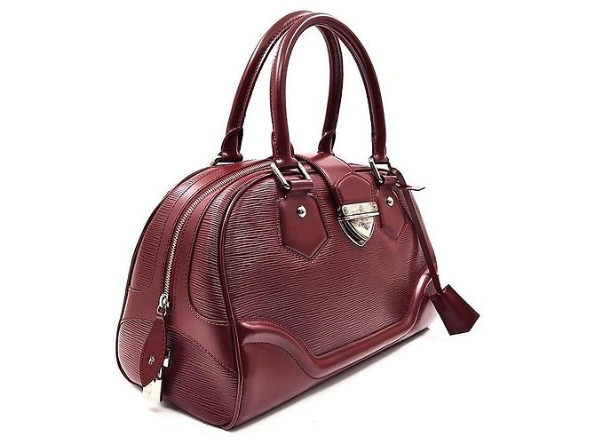 Louis Vuitton Epi Bowling Montaigne GM Rosso - vista 3