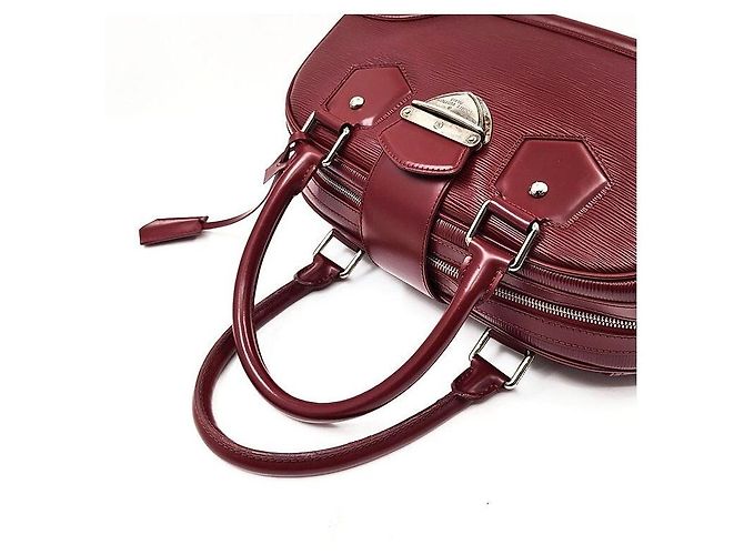 Louis Vuitton Epi Bowling Montaigne GM Rosso - vista 5